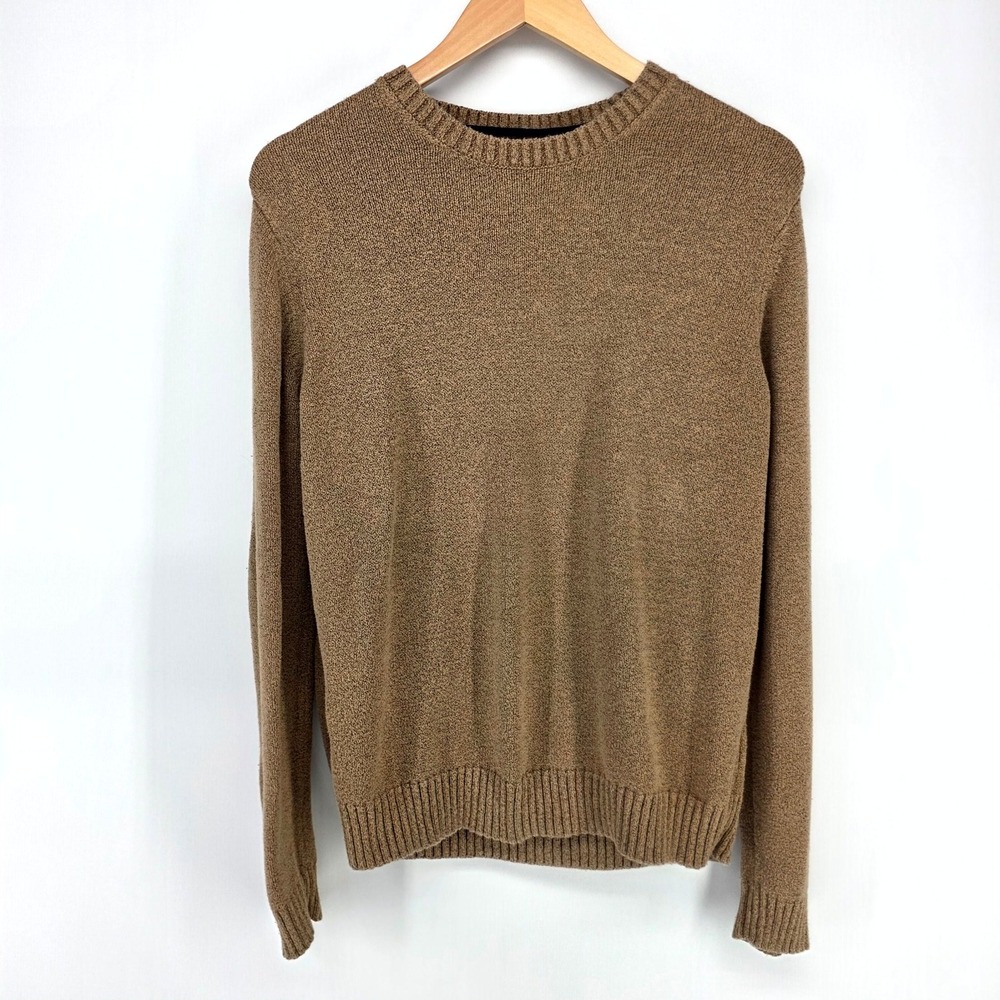 Eventide Sweater Mens M Brown Crewneck Knit Long Sleeve Pullover Casual Classic